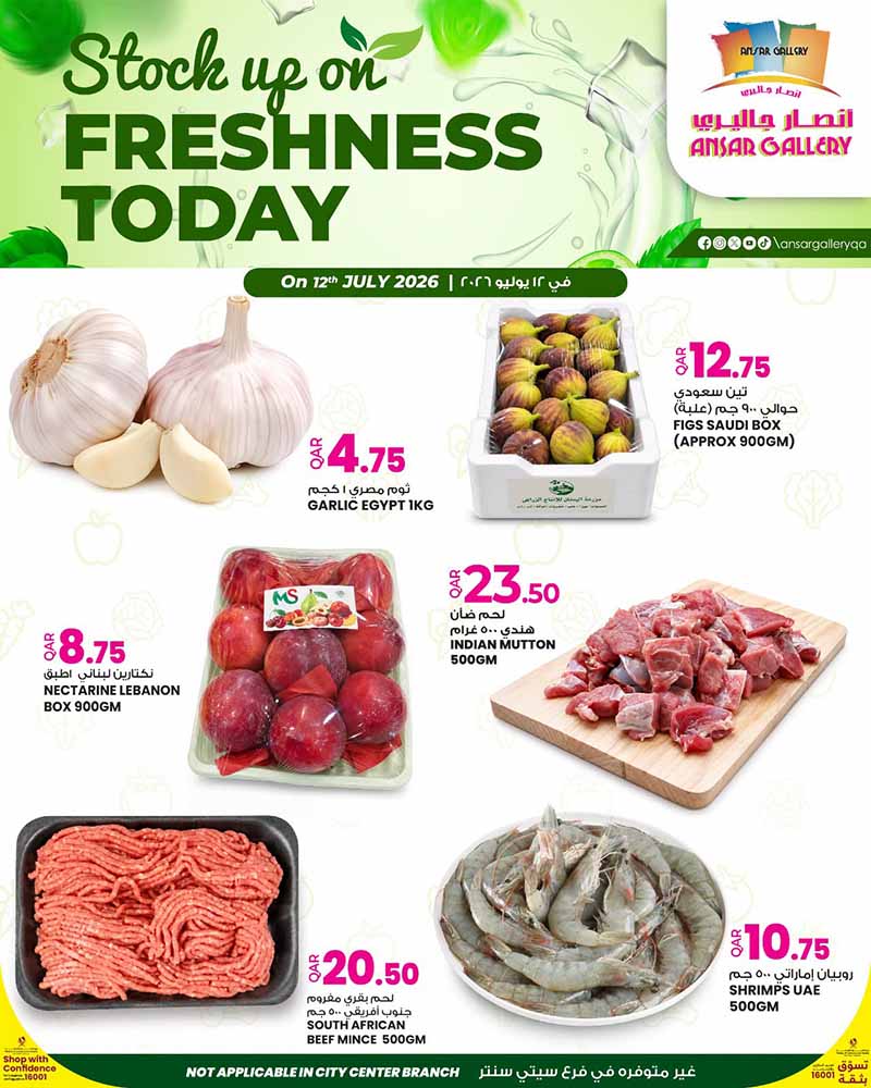 Ansar Gallery FRESHNESS TODAY flyer